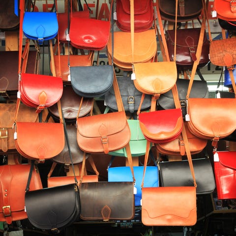 Full Frame Shot Of Purses For Sale At Market Stall