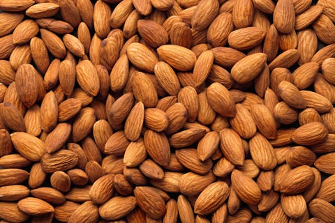 Full Frame Shot Of Raw Almonds