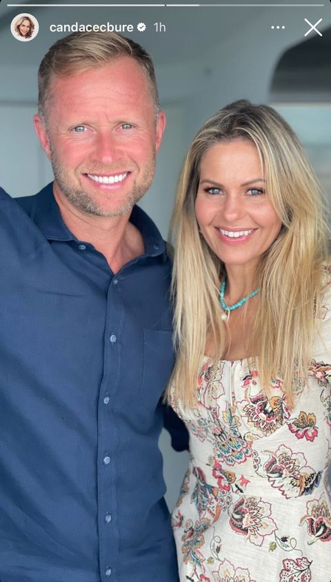 'full house' cast candace cameron bure with her husband, val bure, on instagram