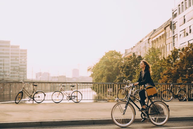 are you allowed to ride a bike on the pavement
