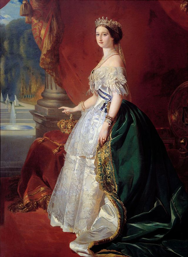 portrait of empress eugenie in court dress