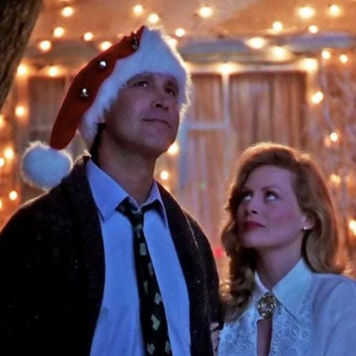 chevy chase and beverly d'angelo in christmas vacation