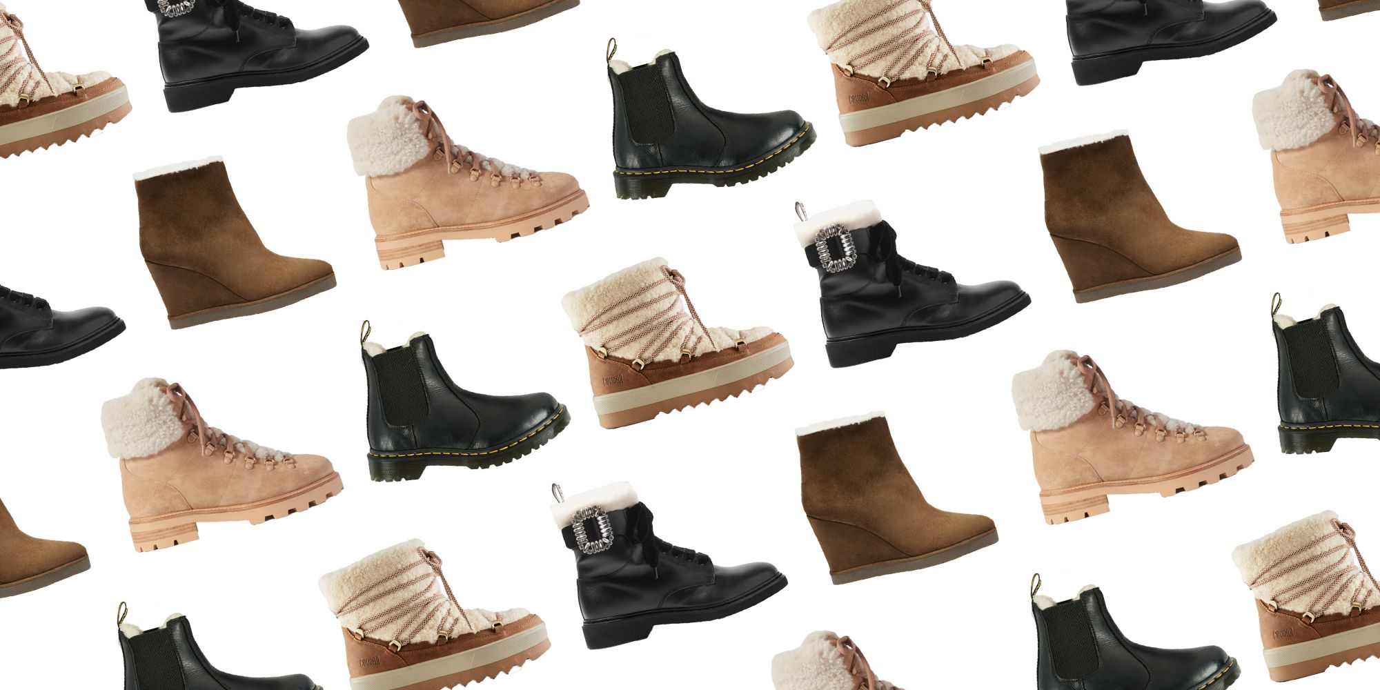 sheepskin lined snow boots