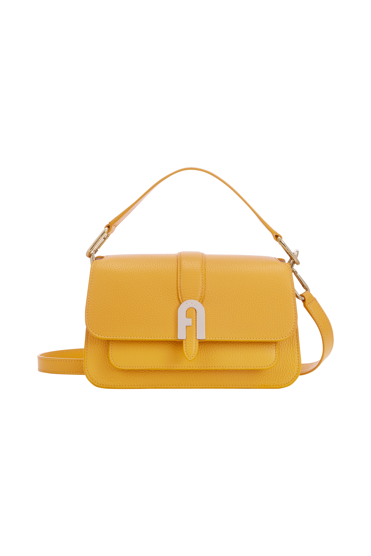 FURLA フルラ ハンドバッグイエロー黄色yellow入学式卒業式 www