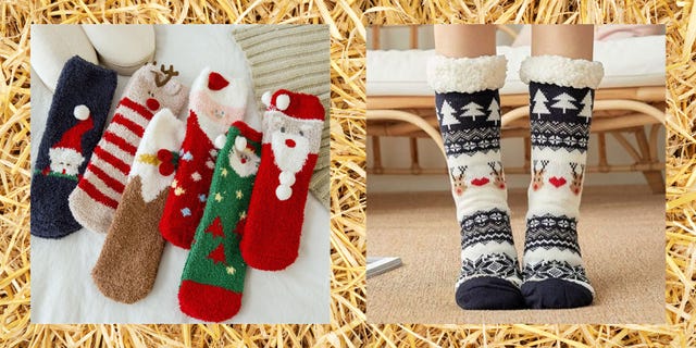 20 Best Fuzzy Christmas Socks - Cute Holiday Slipper Socks