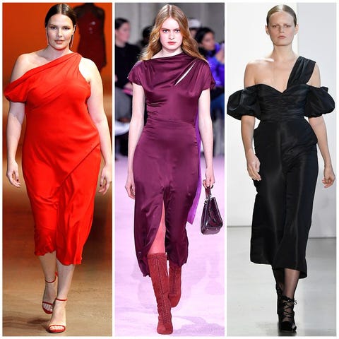 Left to right: Cushnie, kate spade new york, Self-Portrait