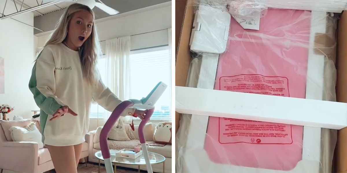 This Pink Folding Treadmill Is Making the Rounds on TikTok, and It’ll Encourage You to Work Out