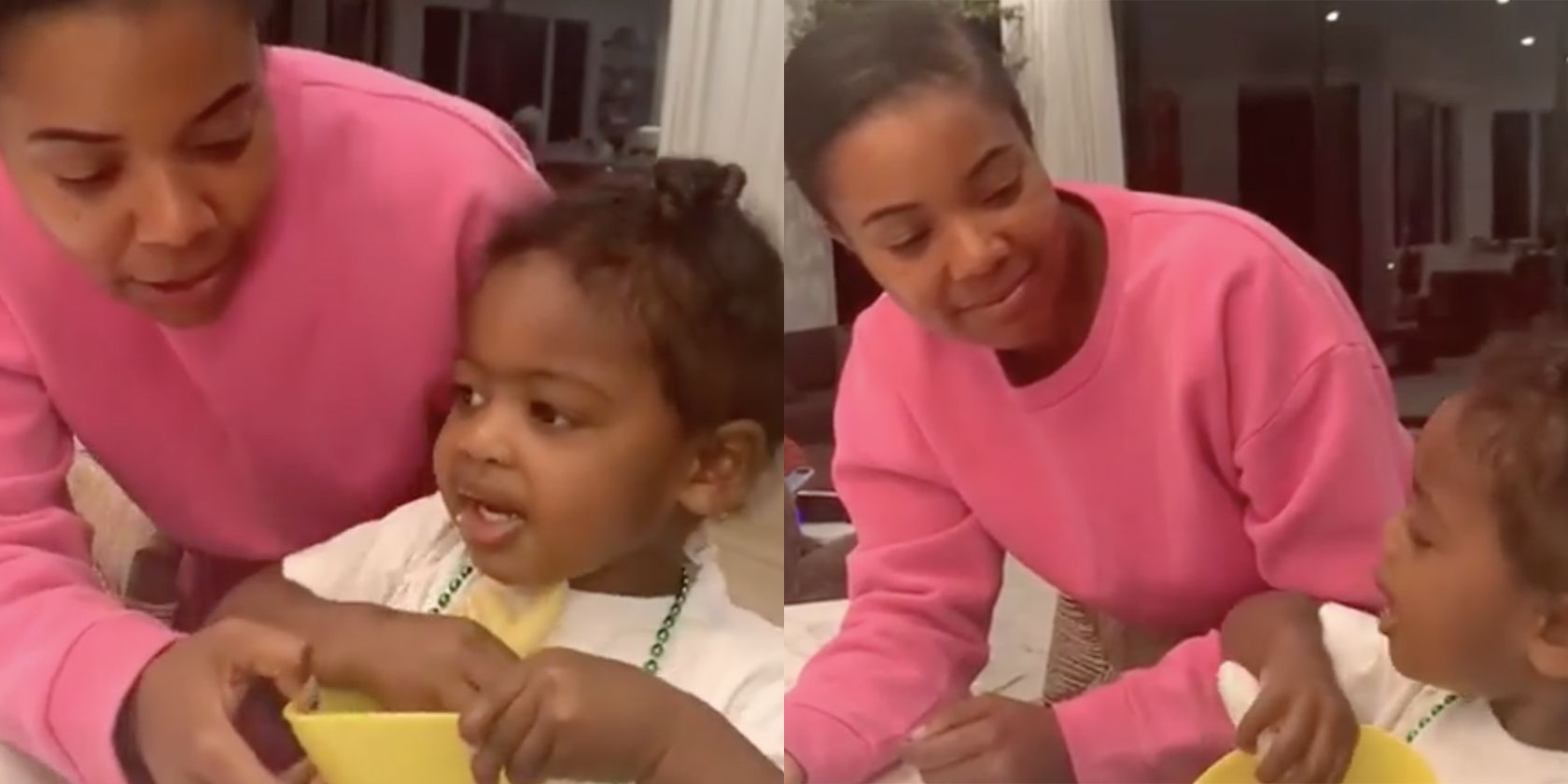 Gabrielle Union S Daughter Kaavia Won T Share Pasta With Her Mom