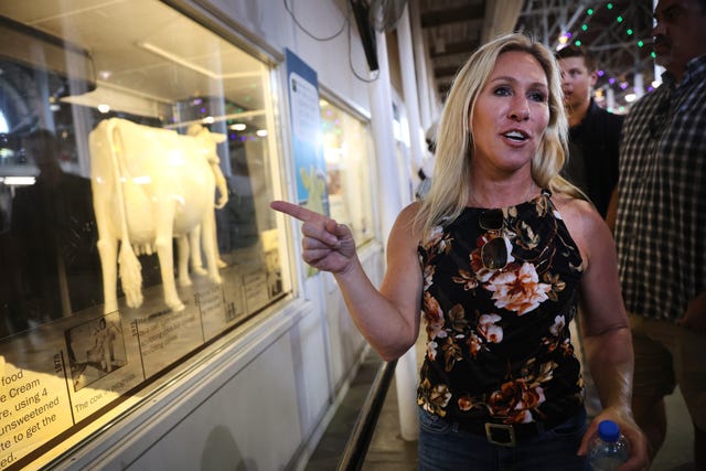 Marjorie Taylor Greene Tours Iowa State Fair, Out of Republican Party's ...