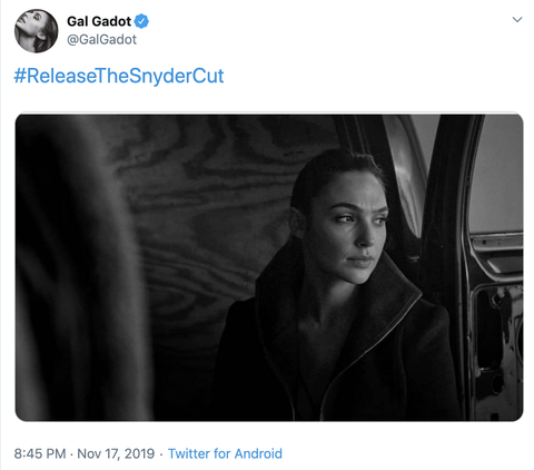 Justice League's Gal Gadot and Ben Affleck join co-stars in call for 'Snyder Cut' to be released