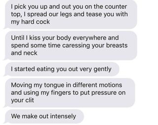 Sexting examples passionate 10 Foreplay