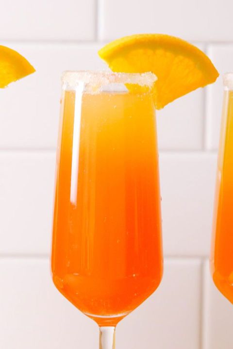 Drink, Juice, Orange drink, Orange soft drink, Orange juice, Non-alcoholic beverage, Bellini, Fuzzy navel, Cocktail, Mimosa, 