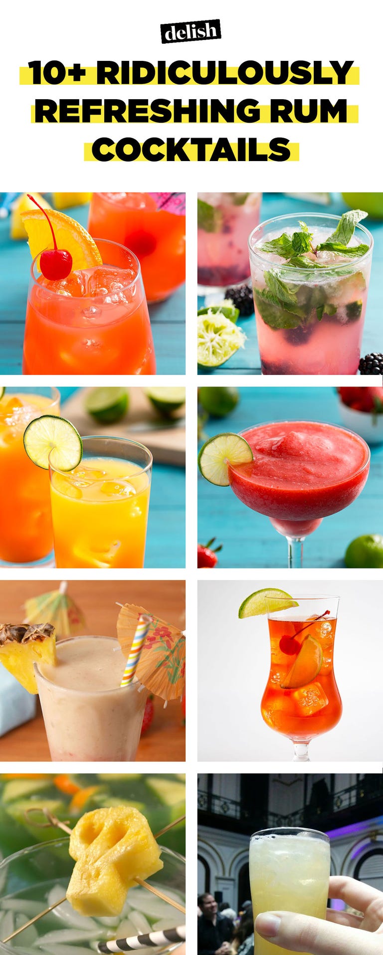 14 Easy Rum Mixed Drinks - Best Rum Cocktail Recipes