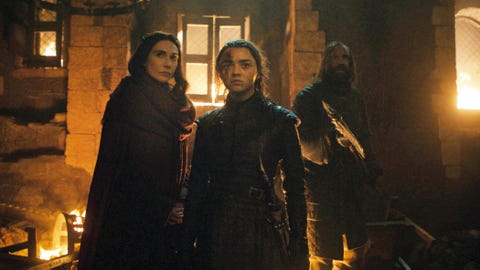 Game of Thrones, Season 8, Episode 3, Arya Stark, Maisie Williams, Red Woman, Melisandre, Hound