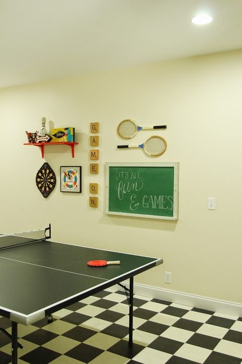 Small Game Room Decor Ideas, Game Room Ideas With Ping Pong Table