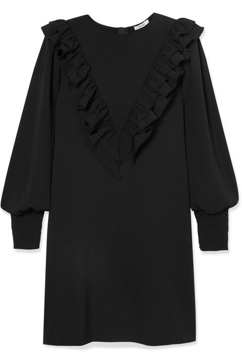 Clothing, Black, Sleeve, Outerwear, Blouse, Shoulder, T-shirt, Dress, Little black dress, Top, 