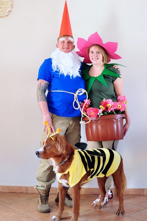 garden matching dog owners costumes