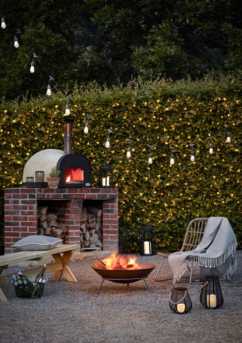 garden party ideas including a fire pit