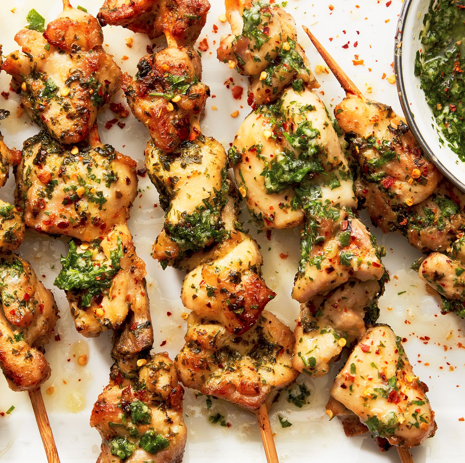 Garlic-Parmesan Chicken Skewers Are Your New Summer Go-To