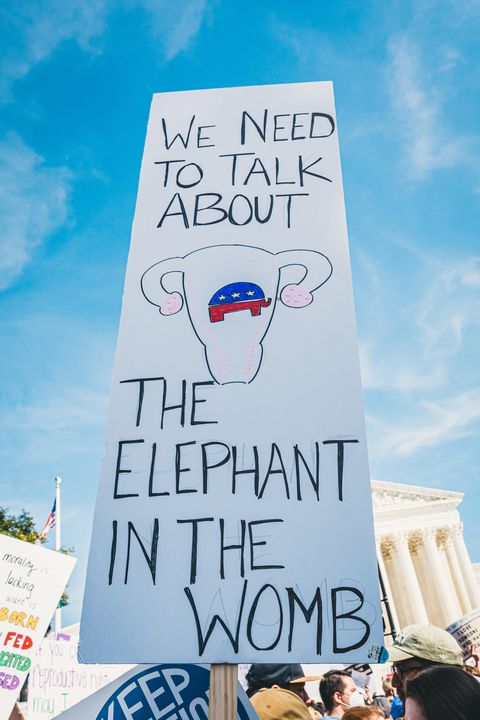 abortion protest sign