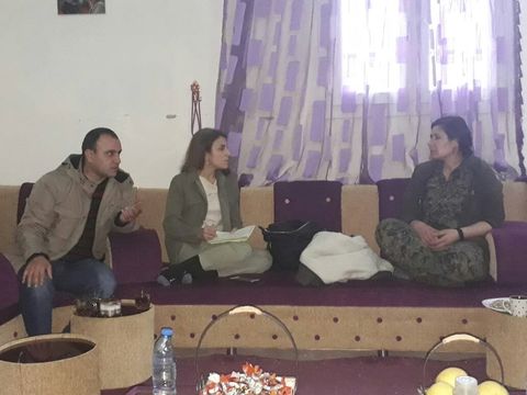 interviewing znarin, one of the women who led the fight to defeat isis ﻿with my colleague abdulsalam mohammad, january 2018