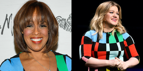 Gayle King And Kelly Clarkson Wear The Same Alice Olivia Dress