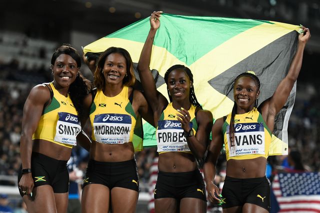 el relevo femenino 4x400m de jamaica, país que ha renunciado al mundial de relevos