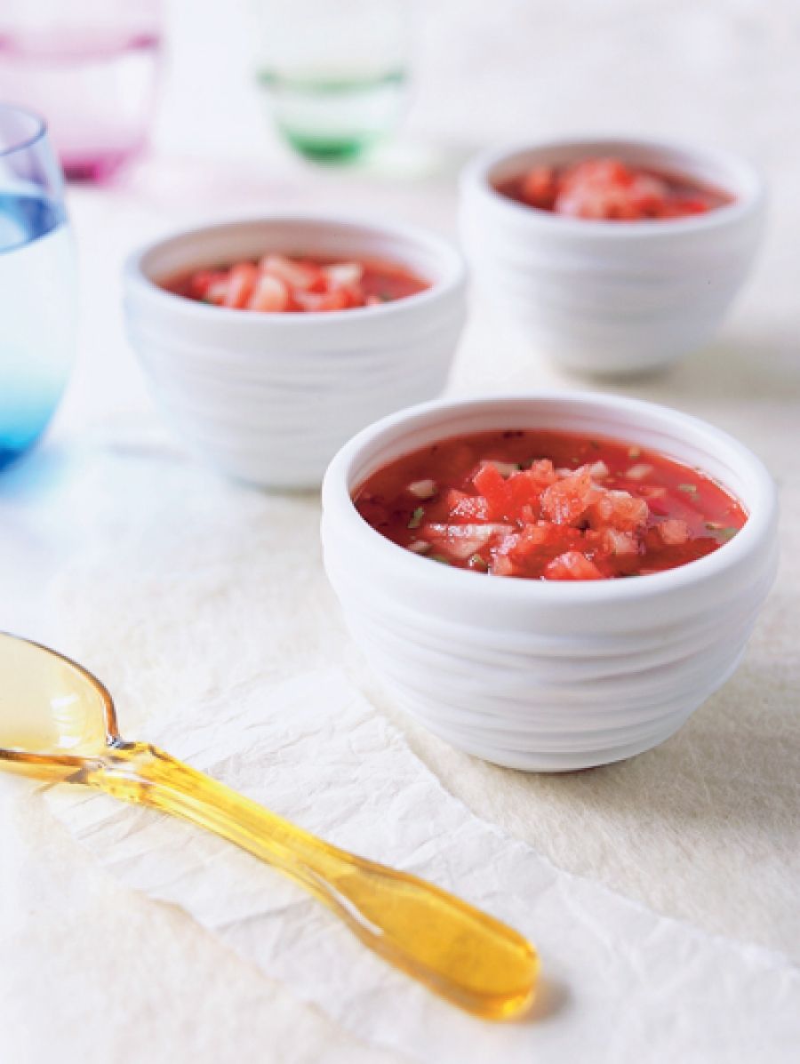 Gazpacho Van Watermeloen En Tomaat