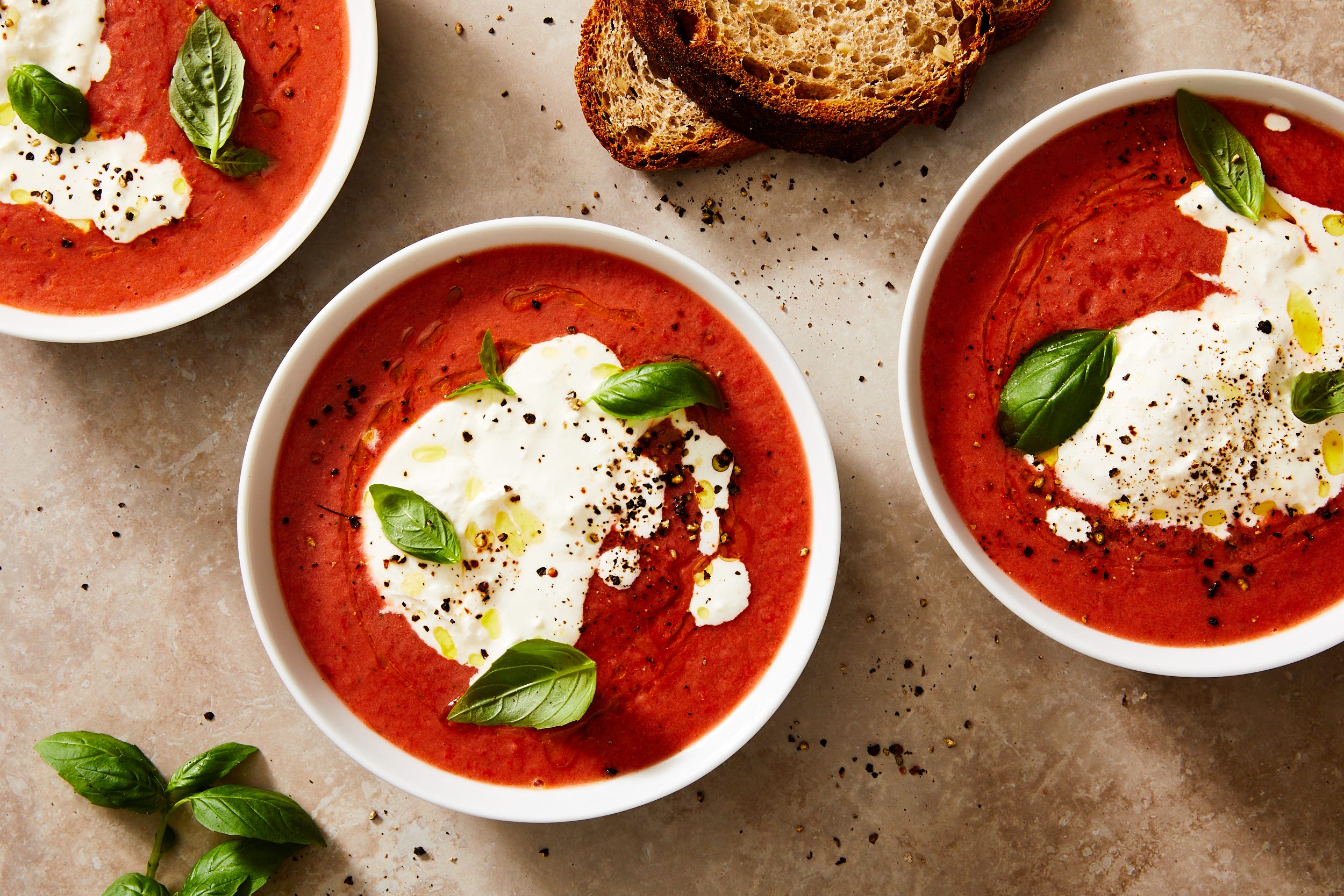 Gazpacho With Burrata Is The Best Way To Cool Off This Summer