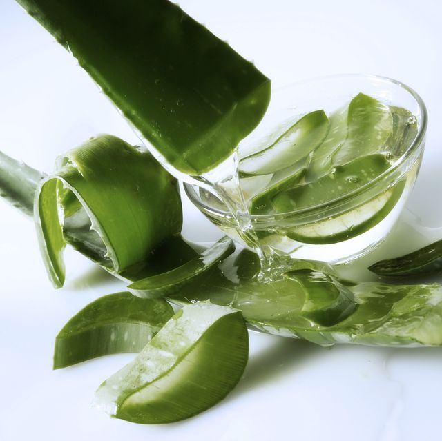gel from aloe leaf