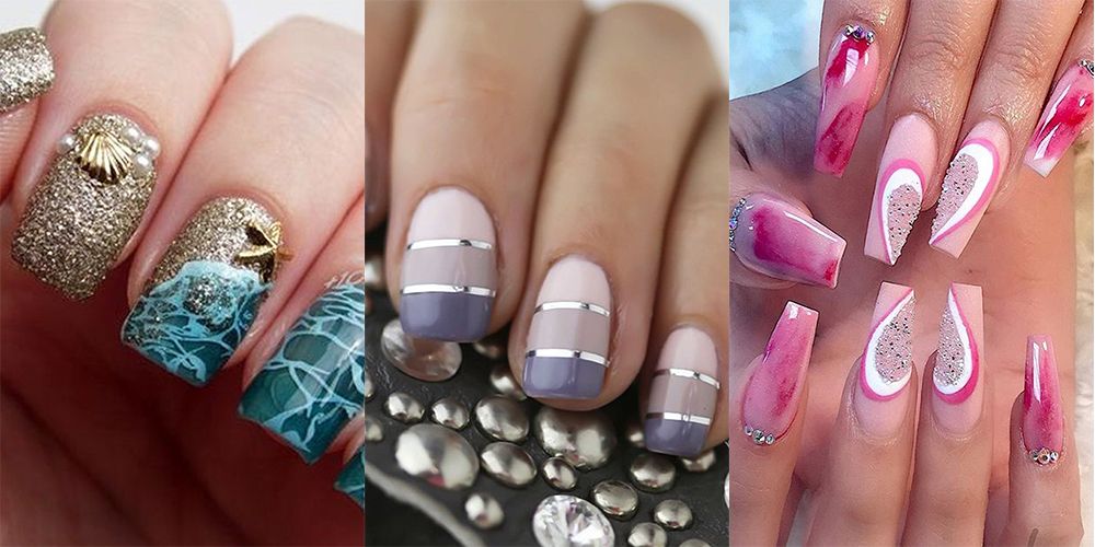 simple nail designs with lines