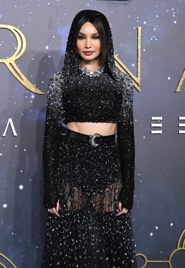 Gemma Chan, 38, Flashes Her Killer Abs In A Sparkly Crop Top And Thigh-High Boots