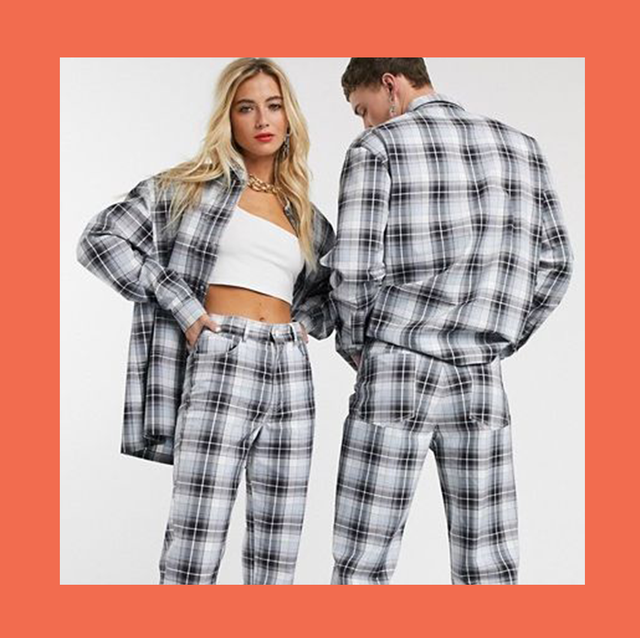 couple in plaid top and bottom three wine bottles  best gender neutral gifts