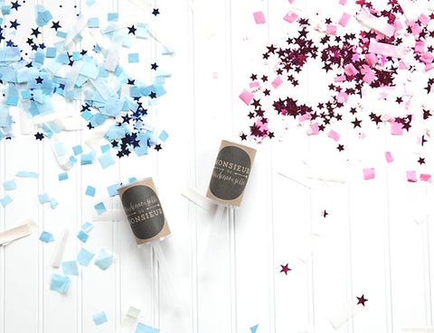 gender reveal ideas confetti poppers