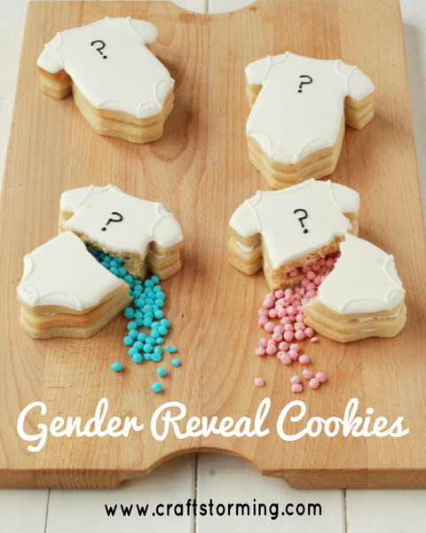gender reveal ideas cookies