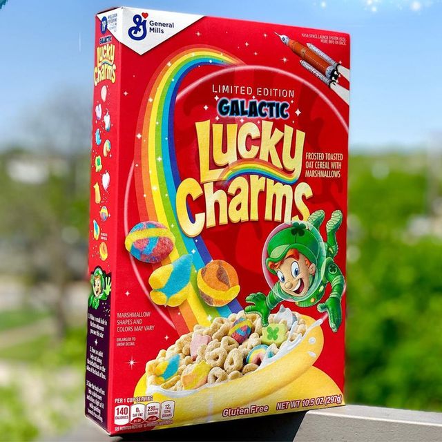 general mills lucky charm galactic cereal