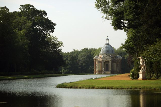 final preparations are made at wrest park after an english heritage restoration project