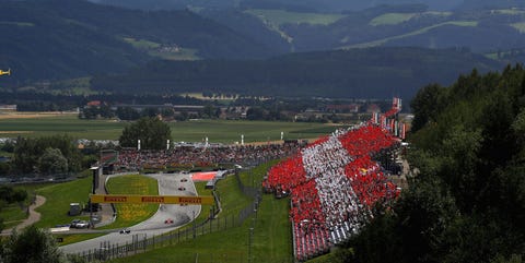 inicio del gran premio de austria de 2017