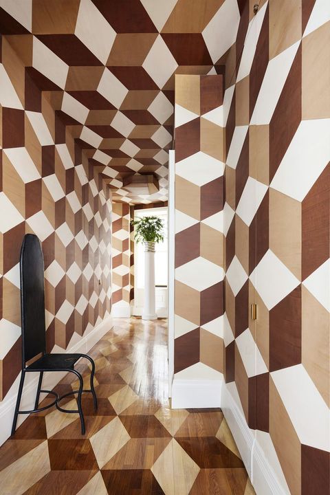 10 Geometric Wall Ideas Best Geometric Paint Wallpaper Designs
