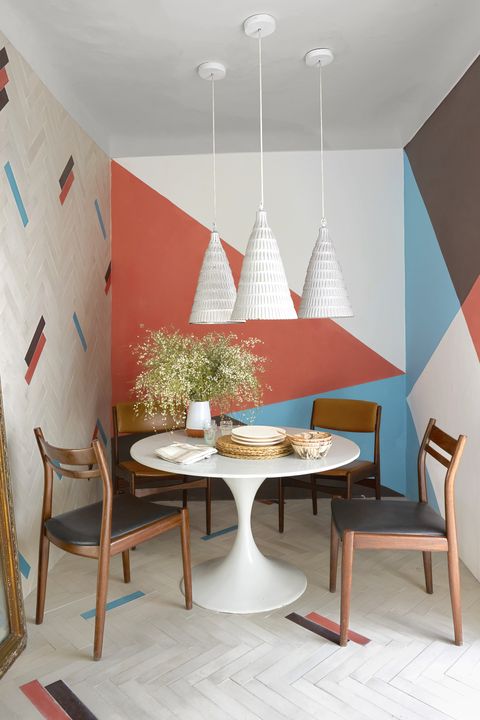 10+ Geometric Wall Ideas - Best Geometric Paint & Wallpaper Designs