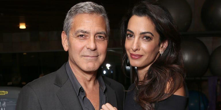 George and Amal Clooney at the Royal Wedding George-amal-royal-wedding-hbz-1526654775