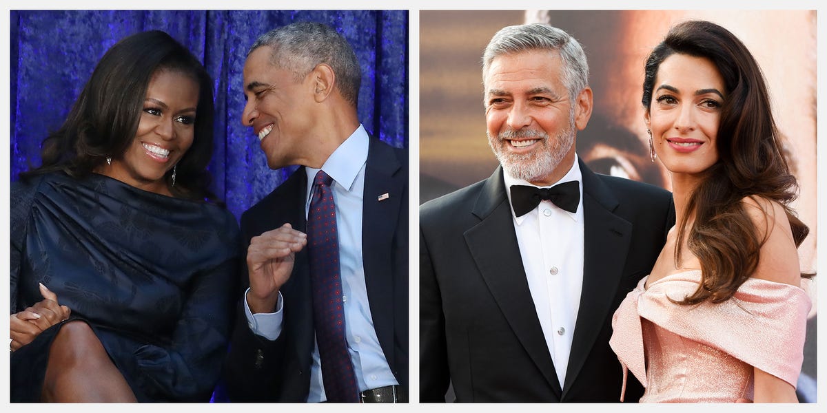 George & Amal Clooney Host Barack & Michelle Obama at Italian Villa