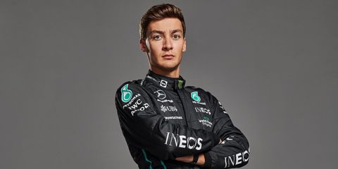 mercedes amg f1 w13 e performance launch   george russell