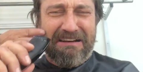 Gerard Butler Monta Un Simpatico Drama Al Afeitar Su Querida Barba En Instagram