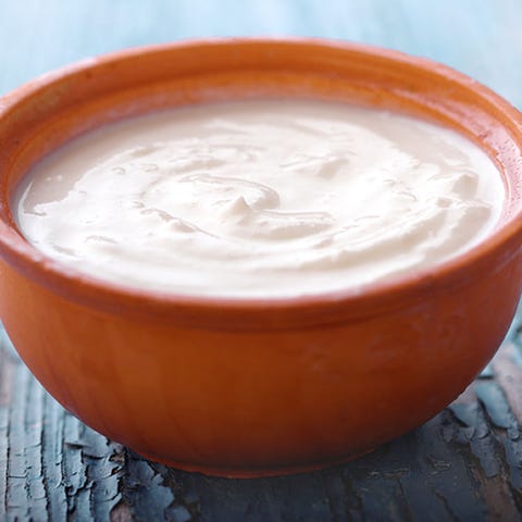 Plain Greek yogurt Plain Greek yogurt
