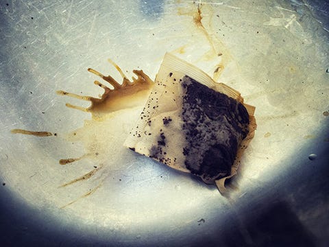 Soak pans overnight with black tea bags to lift the grime. Soak pans overnight with black tea bags to lift the grime.