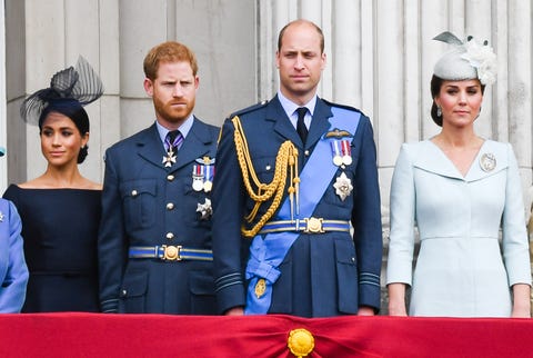 Meghan Markle, Prince Harry, Prince William, and Kate Middleton