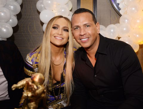 new york, ny   august 21  jennifer lopez and alex rodriguez attend jennifer lopezs mtv vmas vanguard award celebration at beauty  essex on august 21, 2018 in new york city  photo by andrew tothgetty images for tao group