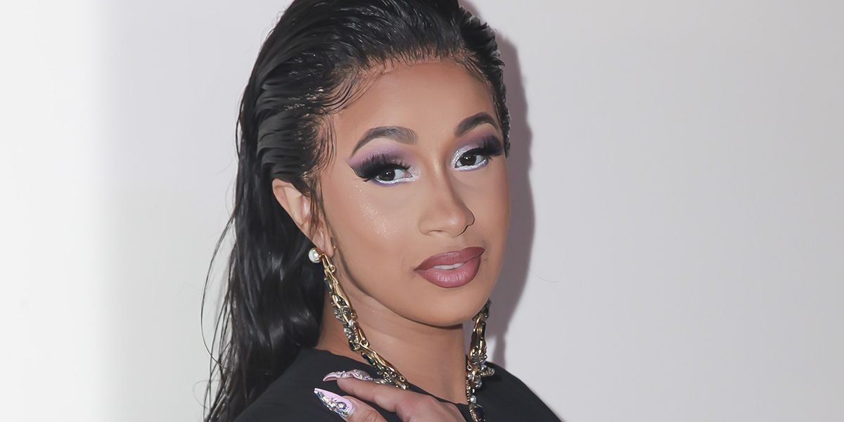 cardi b purple lipstick