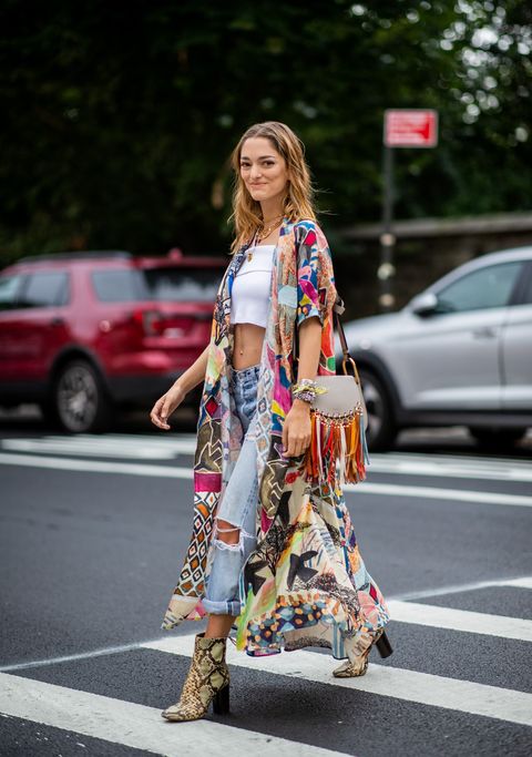 lanza Hazlo pesado Indígena Cómo llevar el kimono largo que compraste en 2017... Pero en 2021